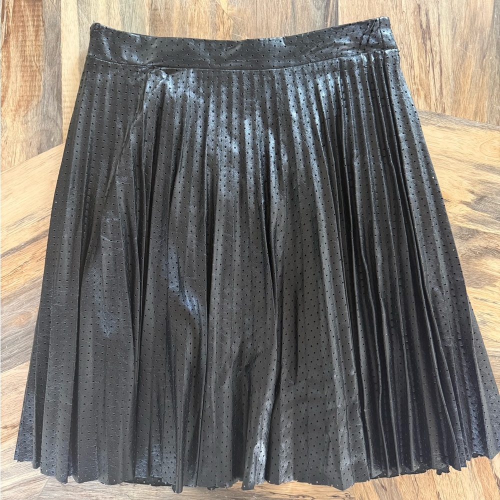 Bar III Shimmering Black A-Line Skirt